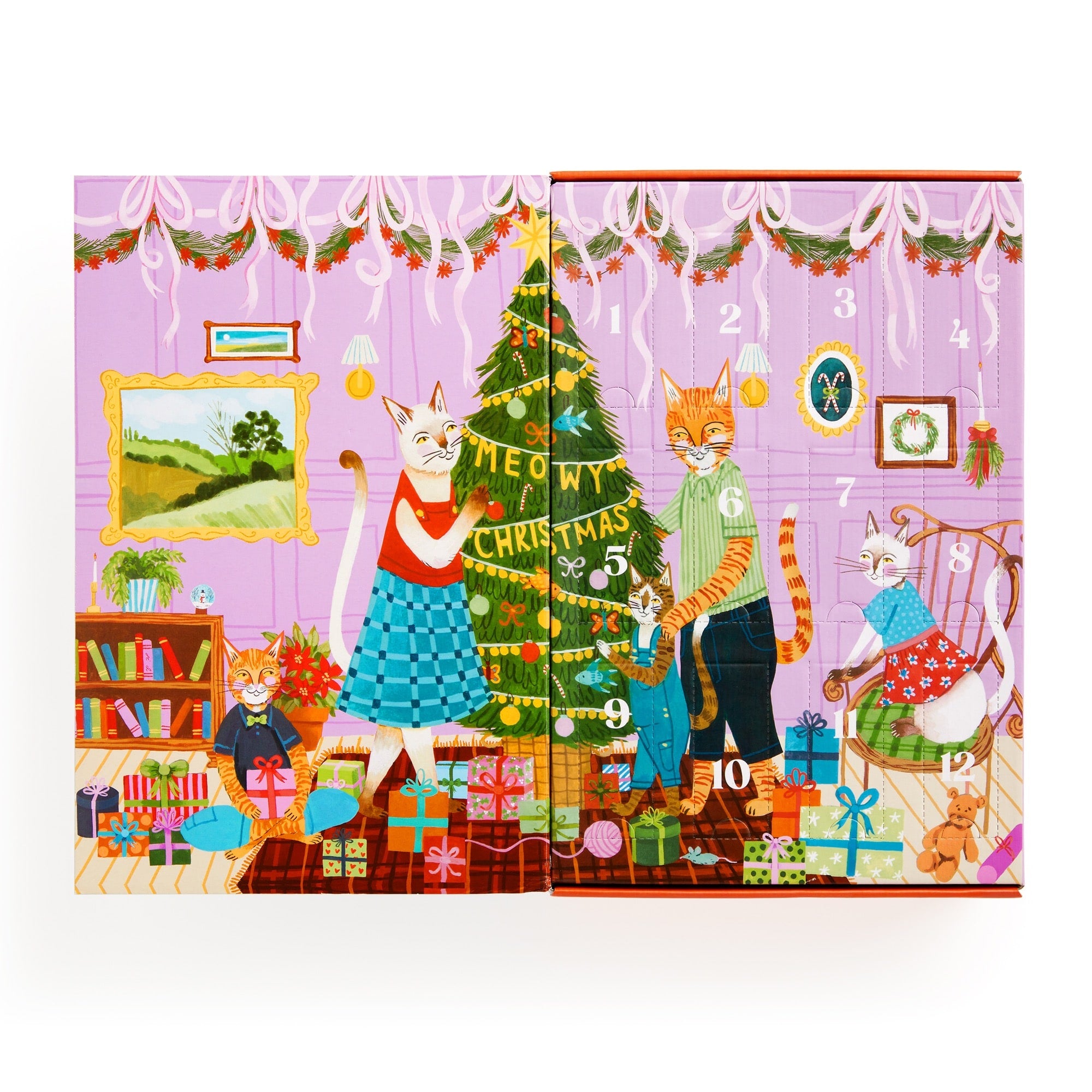 galison-meowy-christmas-adventskalender-puzzle-500-teile-katzen image 3