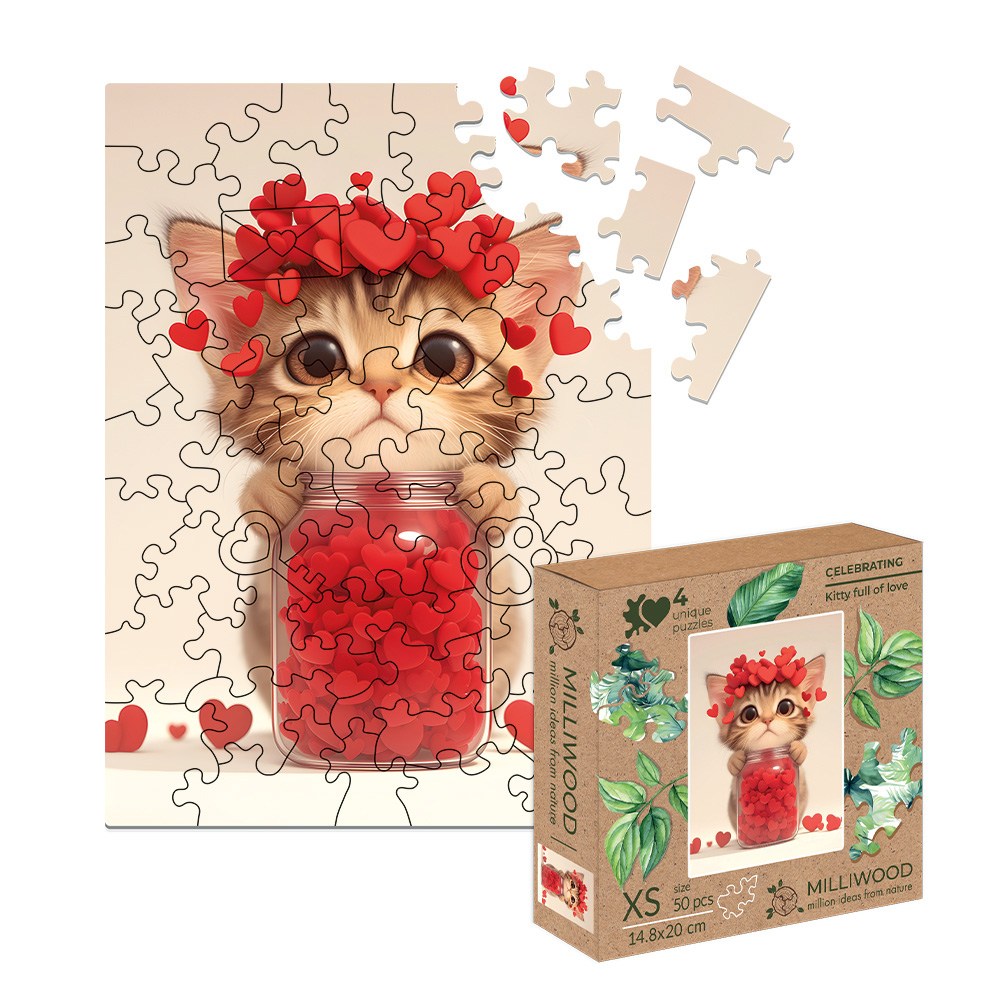 milliwood-celebrating-k-tzchen-holzpuzzle-50-teile-liebe image 2