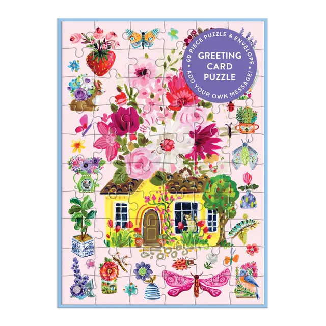 galison-buzzy-bouquets-gru-karten-puzzle-60-teile-blumen image 1
