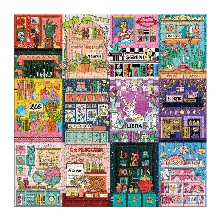 galison-house-of-astrology-500-teile-puzzle-goldfolie image 3