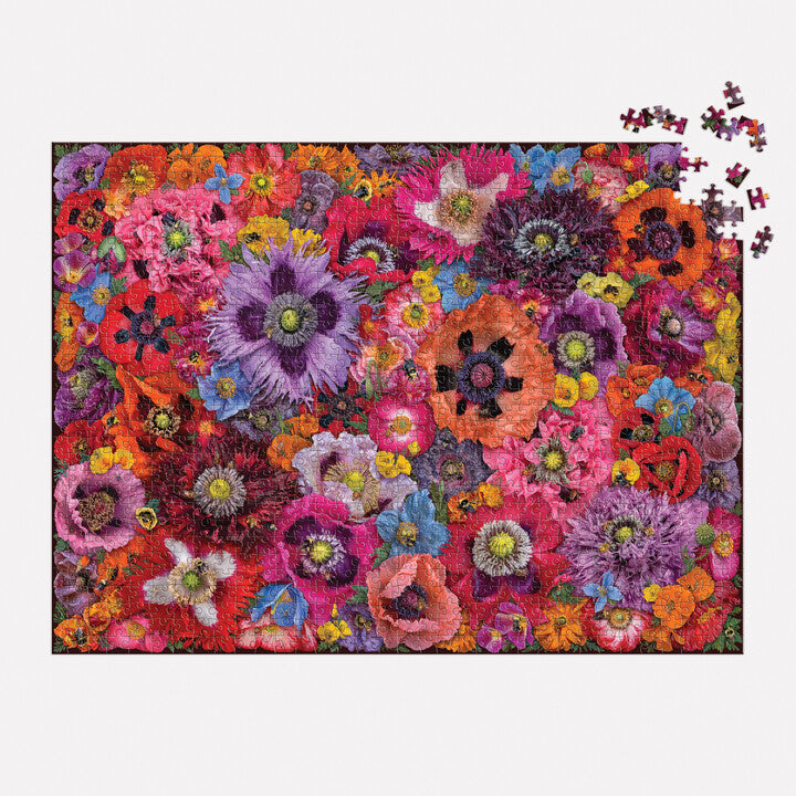 galison-troy-litten-bees-in-the-poppies-puzzle-1000-teile-blumen image 4