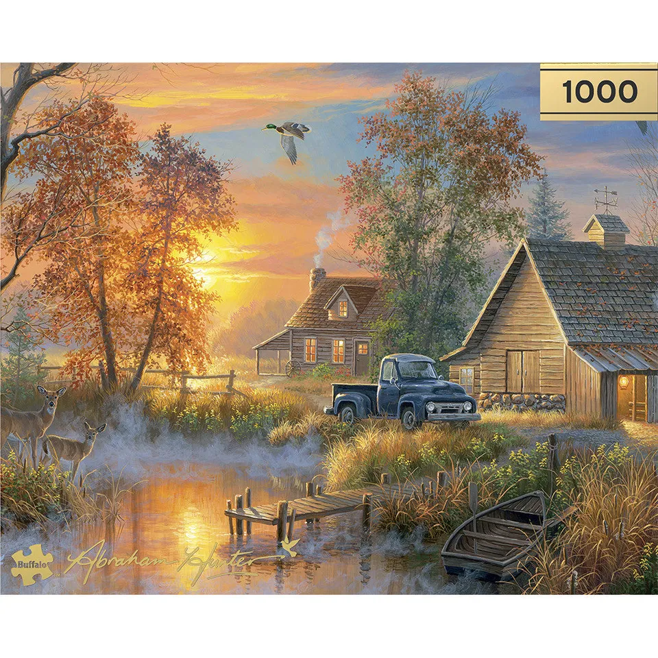 buffalo-games-autumn-mist-1000-teile-puzzle-herbstlandschaft image 1
