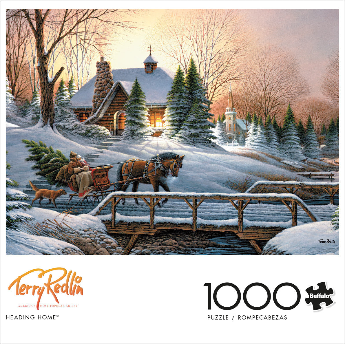 buffalo-games-redlin-heading-home-puzzle-1000-teile-winter image 2