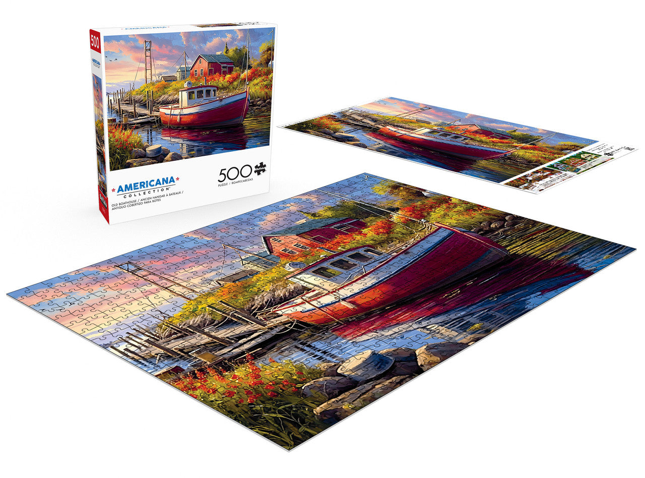 buffalo-games-americana-old-boathouse-puzzle-500-teile-bootshaus image 3