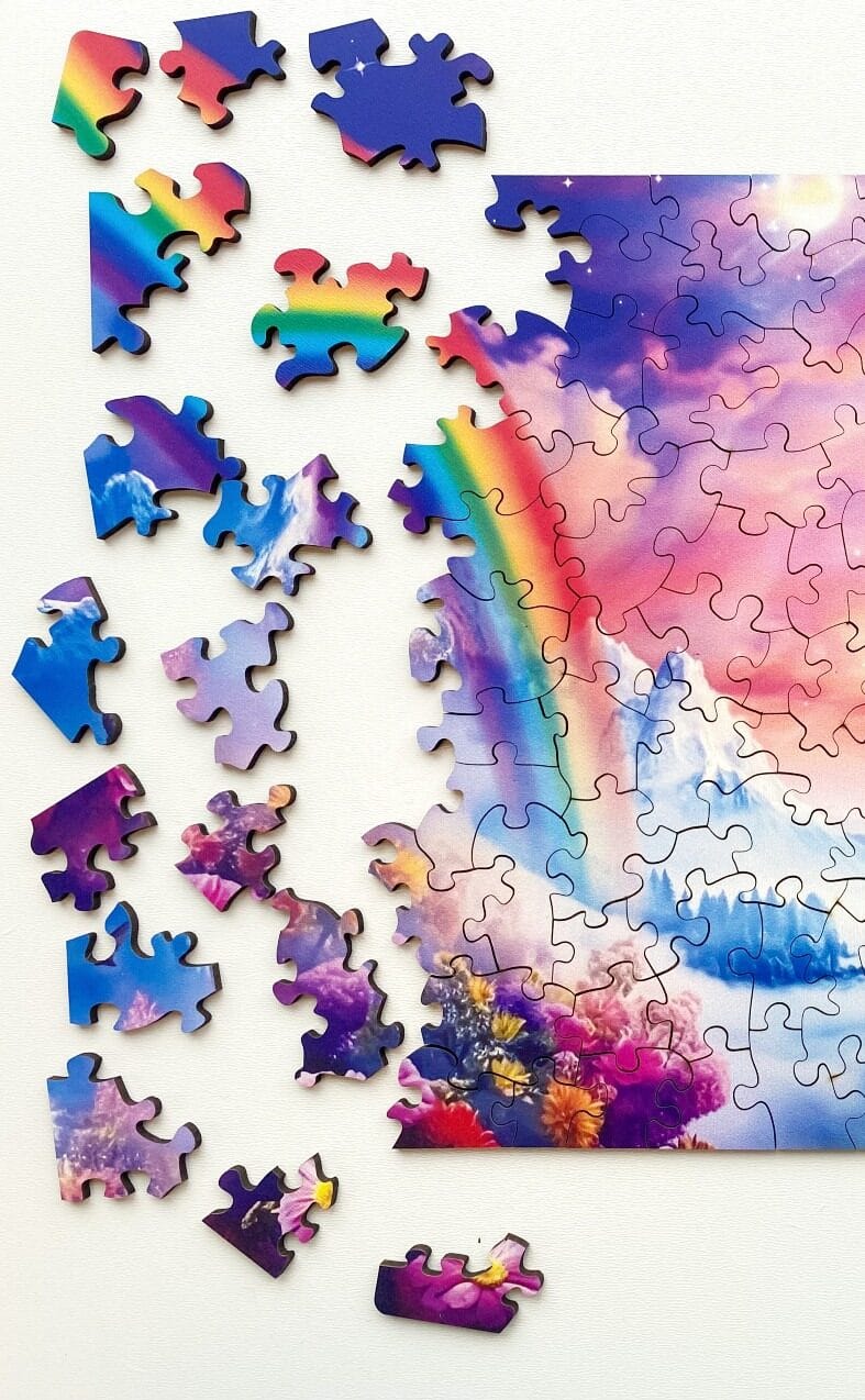 milliwood-galaxies-einhorn-holzpuzzle-150-teile-wiese image 5