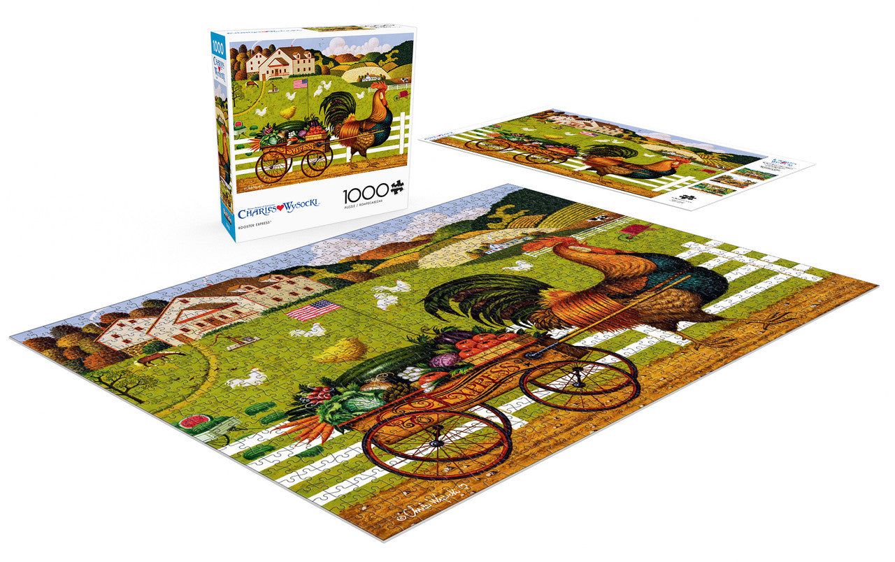 buffalo-games-rooster-express-1000-teile-puzzle-bauernhof image 2