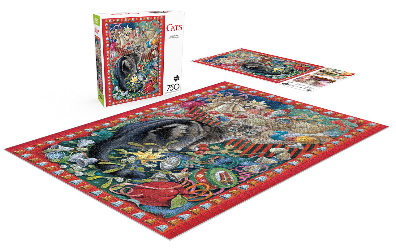 buffalo-games-cats-christmas-cat-tastrophy-puzzle-750-teile image 2