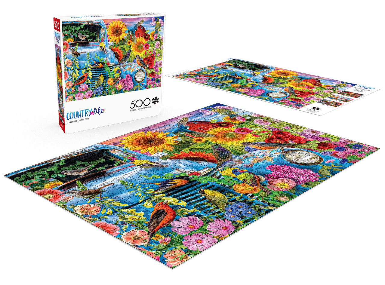 buffalo-games-songbirds-on-the-farm-puzzle-500-teile-auto image 4