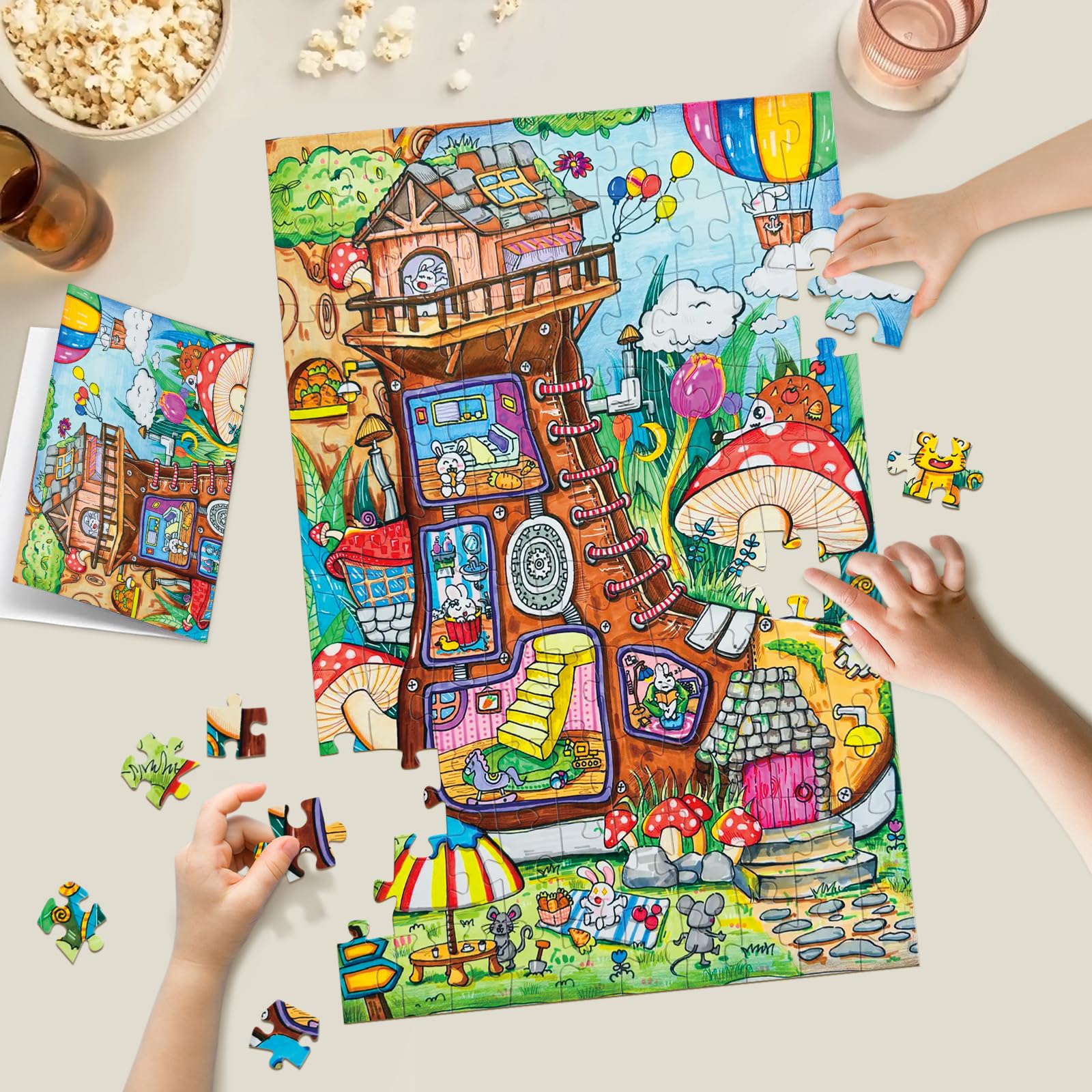 huadada-schuhphantasie-100-teile-kinderpuzzle-38x25-cm image 6