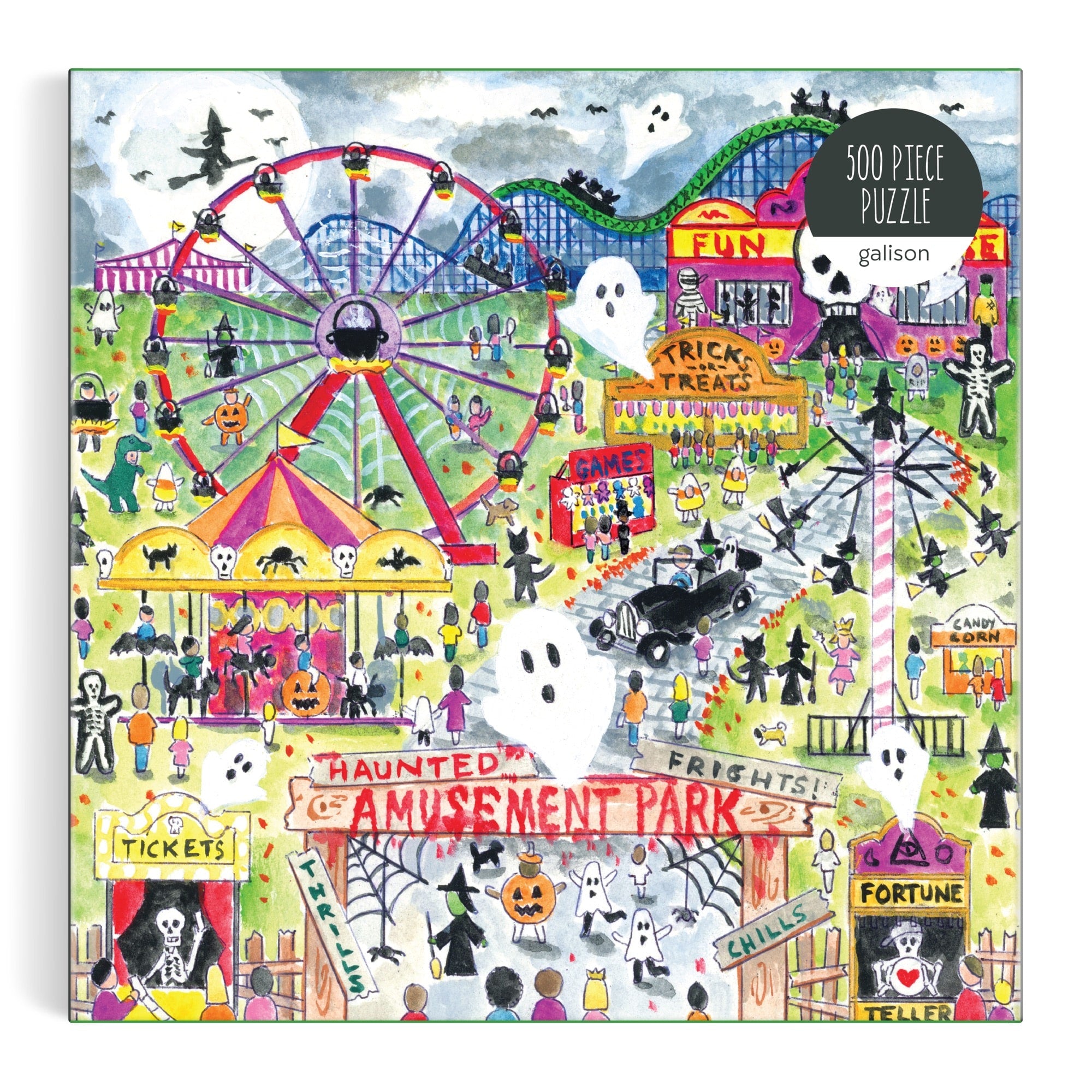 galison-storrings-haunted-amusement-park-500-teile-puzzle-halloween image 2