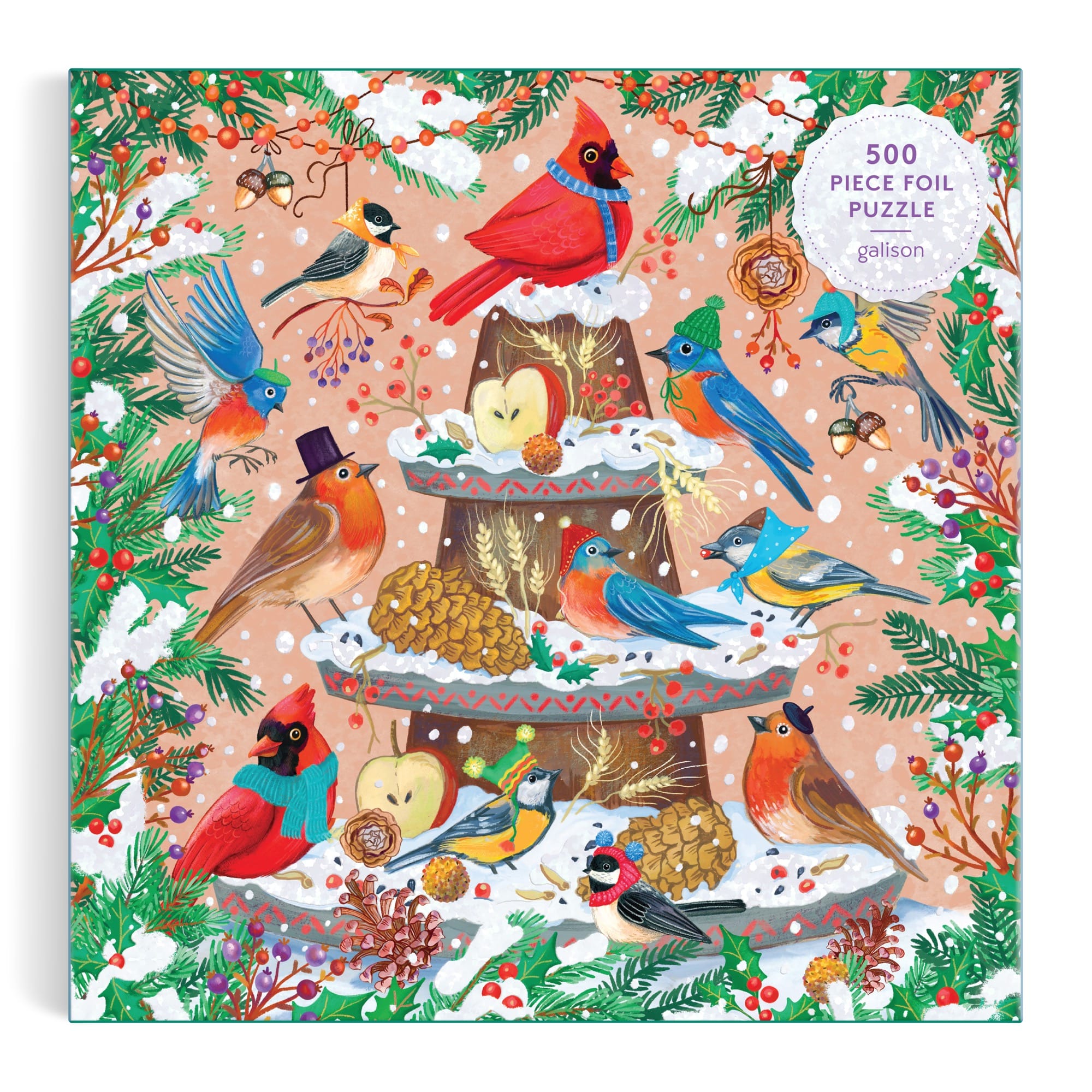 galison-festive-feathers-500-teile-puzzle-v-gel-folie image 2
