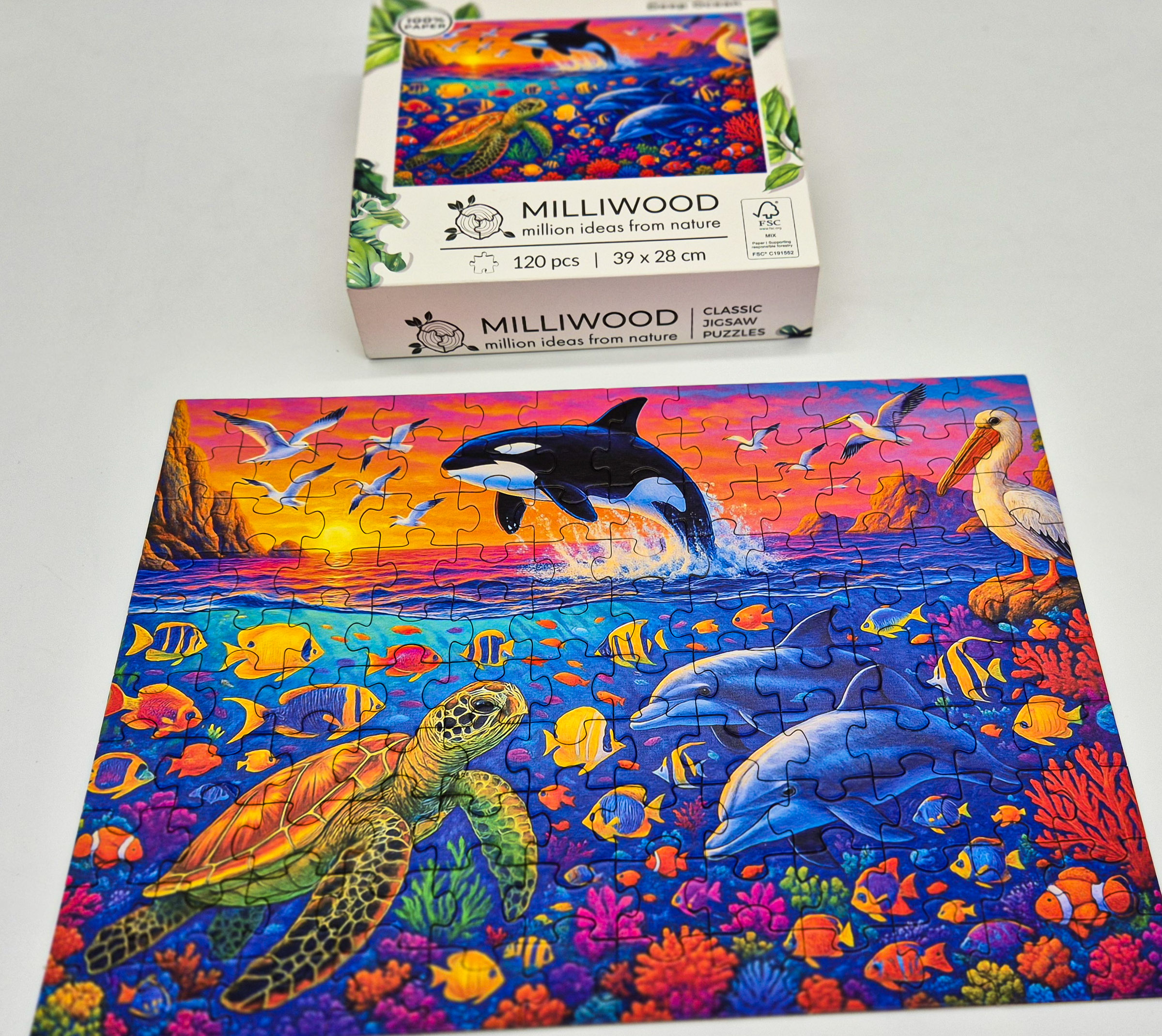 milliwood-deep-ocean-puzzle-120-teile-ozean-fsc image 2