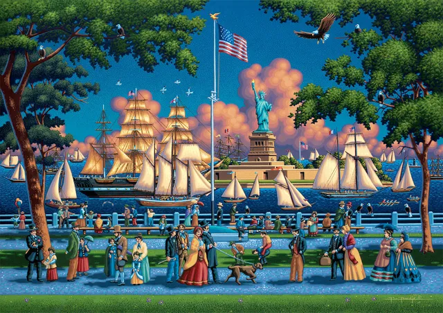 buffalo-games-statue-of-liberty-300-teile-puzzle-new-york image 1