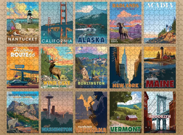 buffalo-games-jigsaw-puzzles-brilliant-travel-1000-teile-puzzle-reise image 1