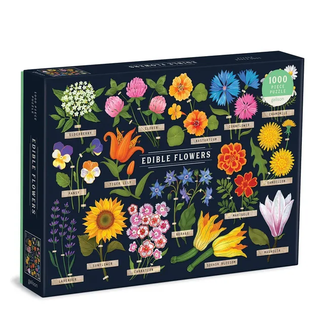 galison-jigsaw-puzzles-edible-flowers-puzzle-1000-teile-blumen image 1