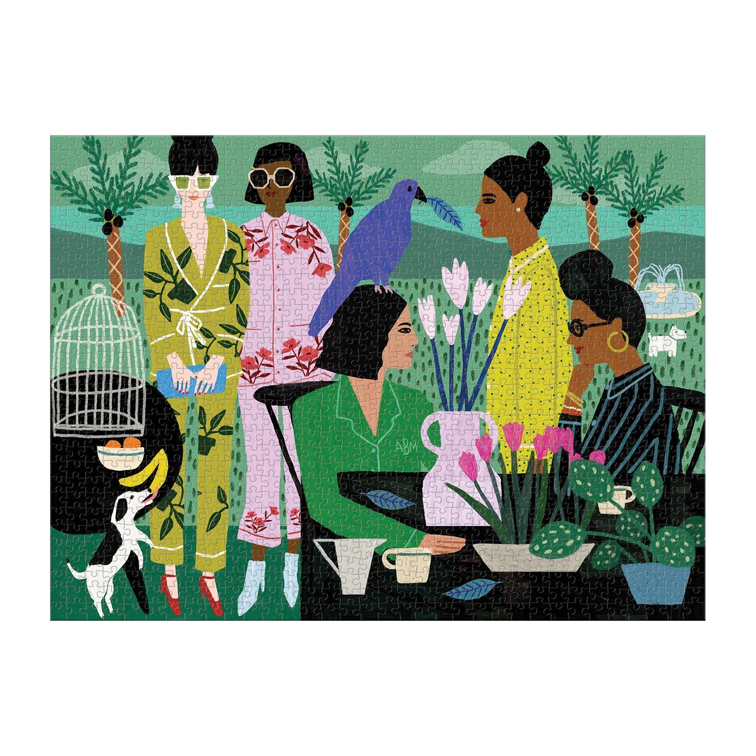 galison-pajama-mamas-1000-teile-puzzle-mode-pyjama image 3
