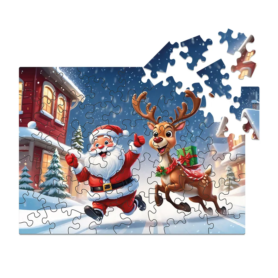 milliwood-christmas-nikolaus-und-rentier-holzpuzzle-50-teile-kinder image 1