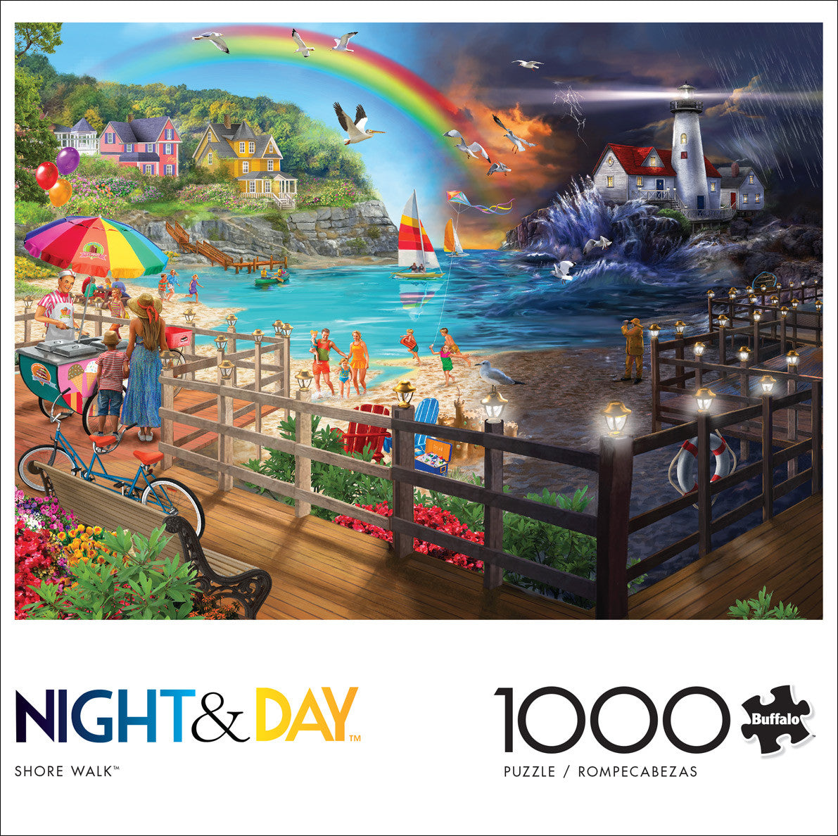 buffalo-games-night-day-shore-walk-1000-teile-puzzle-strand image 3