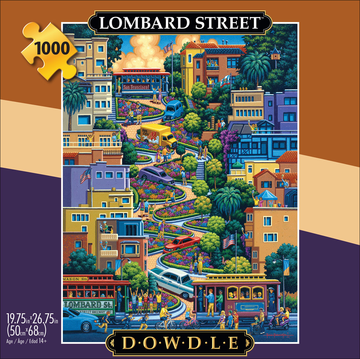 buffalo-games-eric-dowdle-lombard-street-1000-teile-puzzle image 2