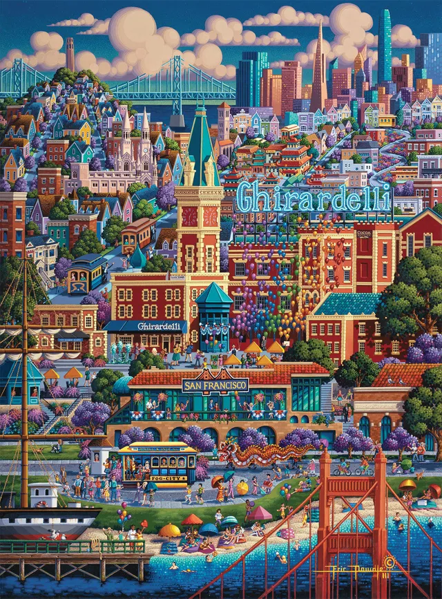 buffalo-games-eric-dowdle-city-by-the-bay-1000-teile-puzzle-stadt image 1