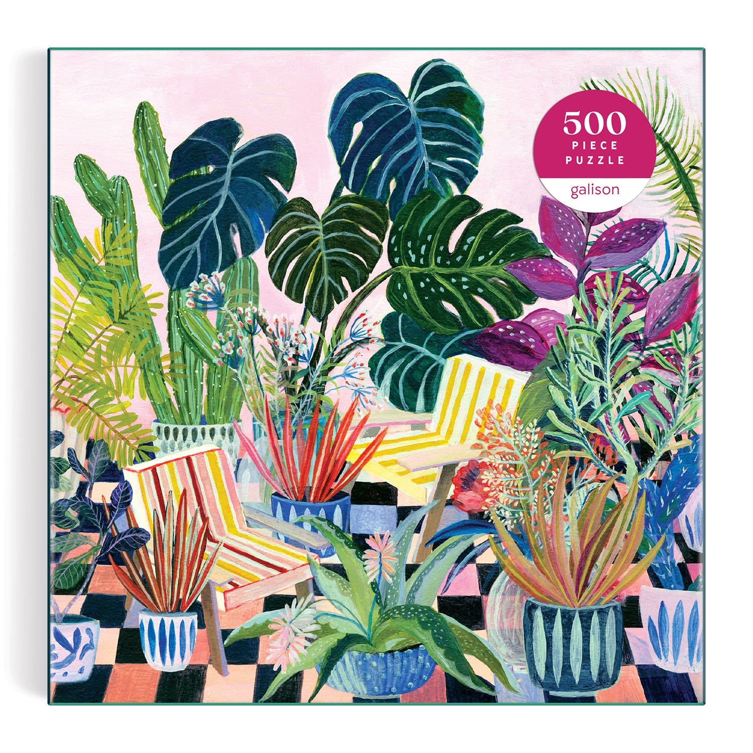galison-potted-500-teile-puzzle-pflanzenmotiv-quadratisch image 2