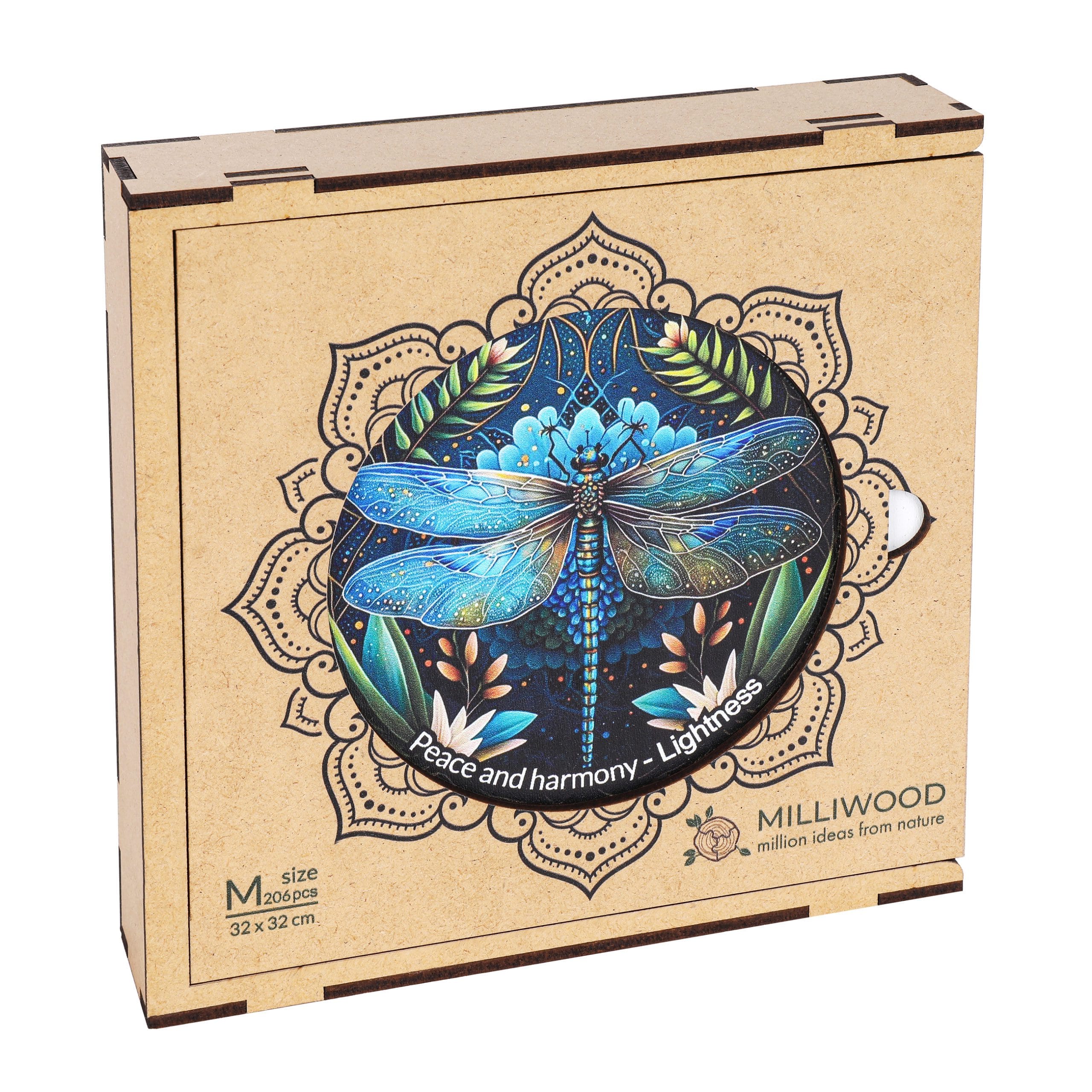 milliwood-peace-harmony-libelle-holzpuzzle-206-teile image 6
