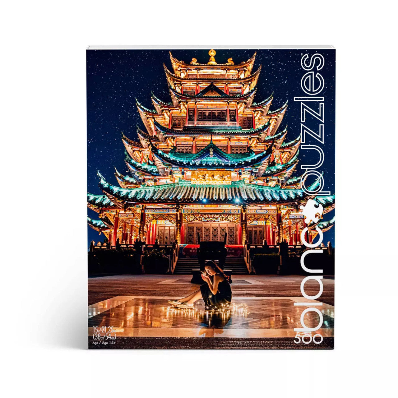 blanc-chongqing-temple-puzzle-500-teile-bei-nacht image 4