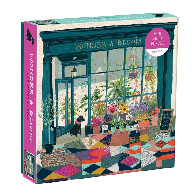 galison-wonder-bloom-500-teile-puzzle-pflanzenladen image 1