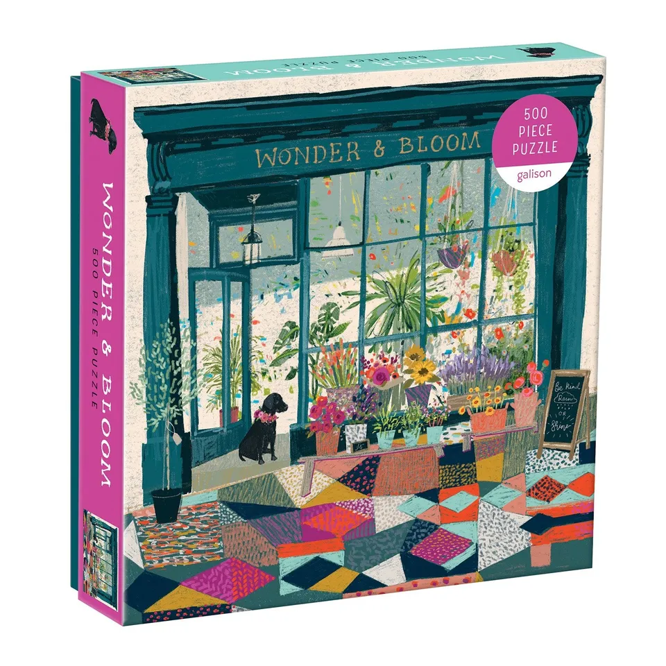 galison-wonder-bloom-500-teile-puzzle-pflanzenladen image 1
