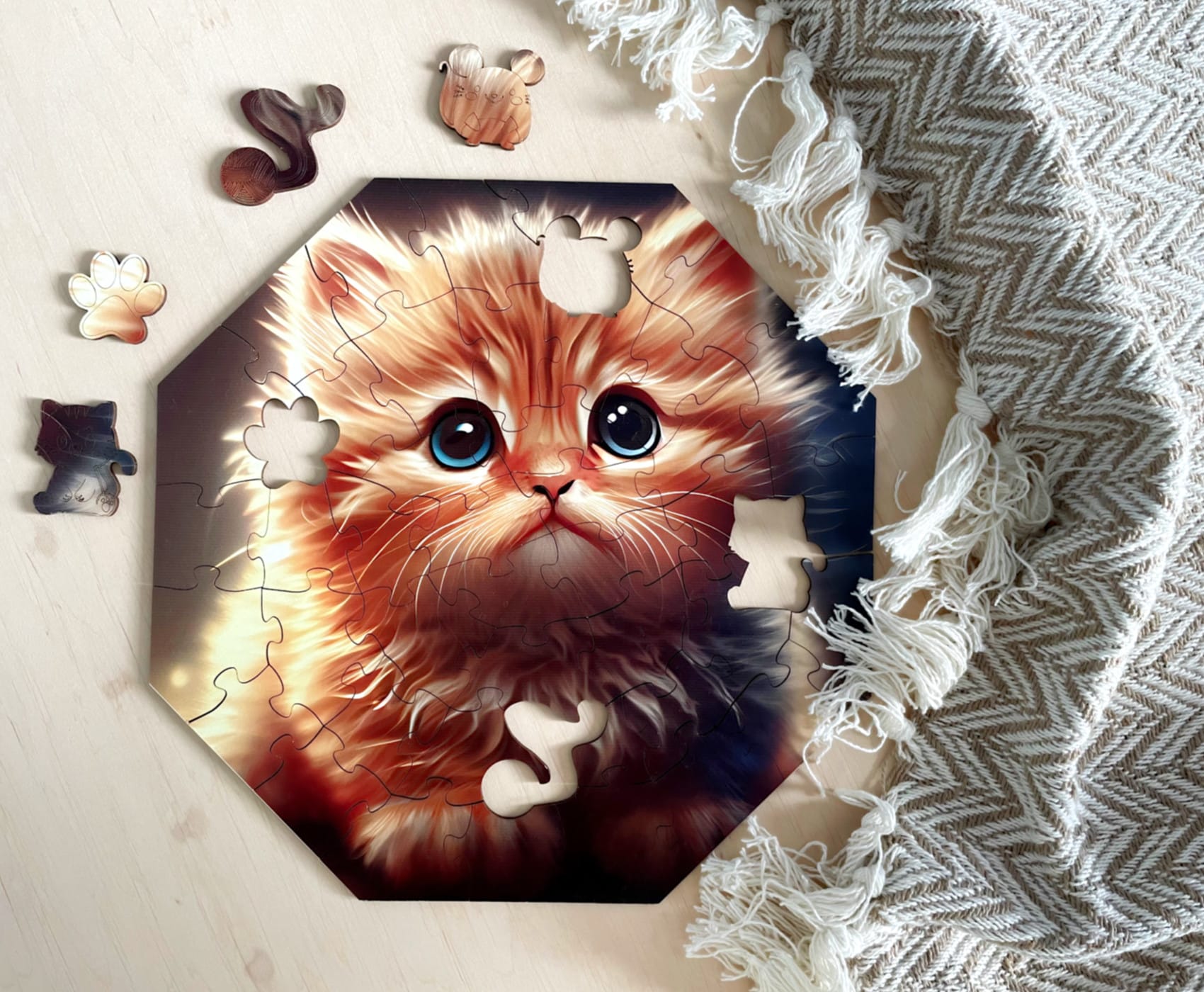 milliwood-hi-i-m-little-cali-cat-holzpuzzle-46-teile-katze image 2