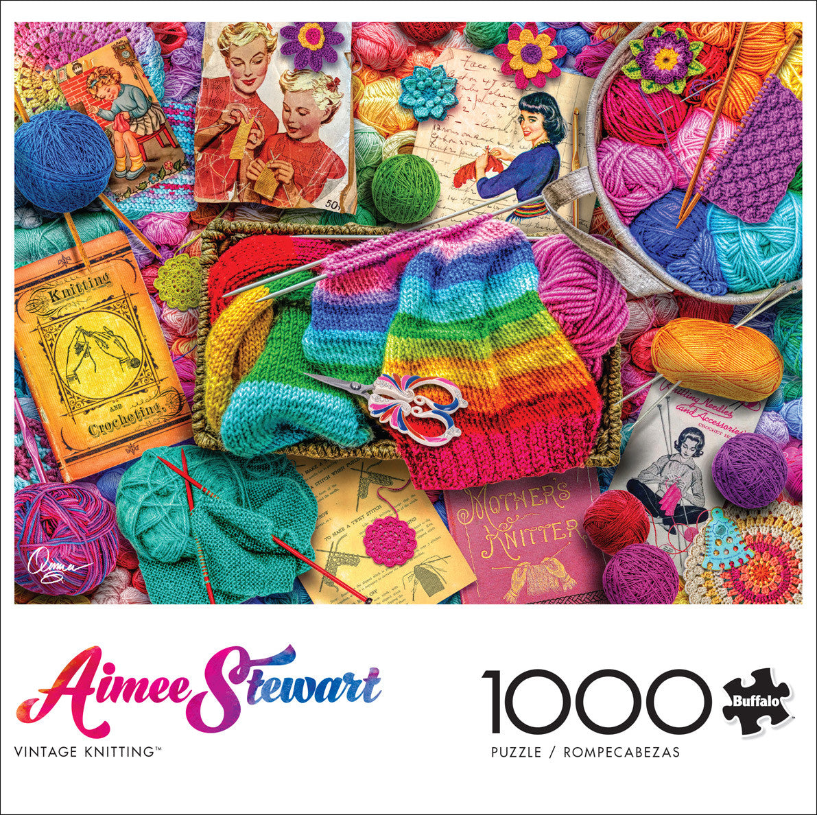 buffalo-games-aimee-stewart-vintage-knitting-puzzle-1000-teile image 3