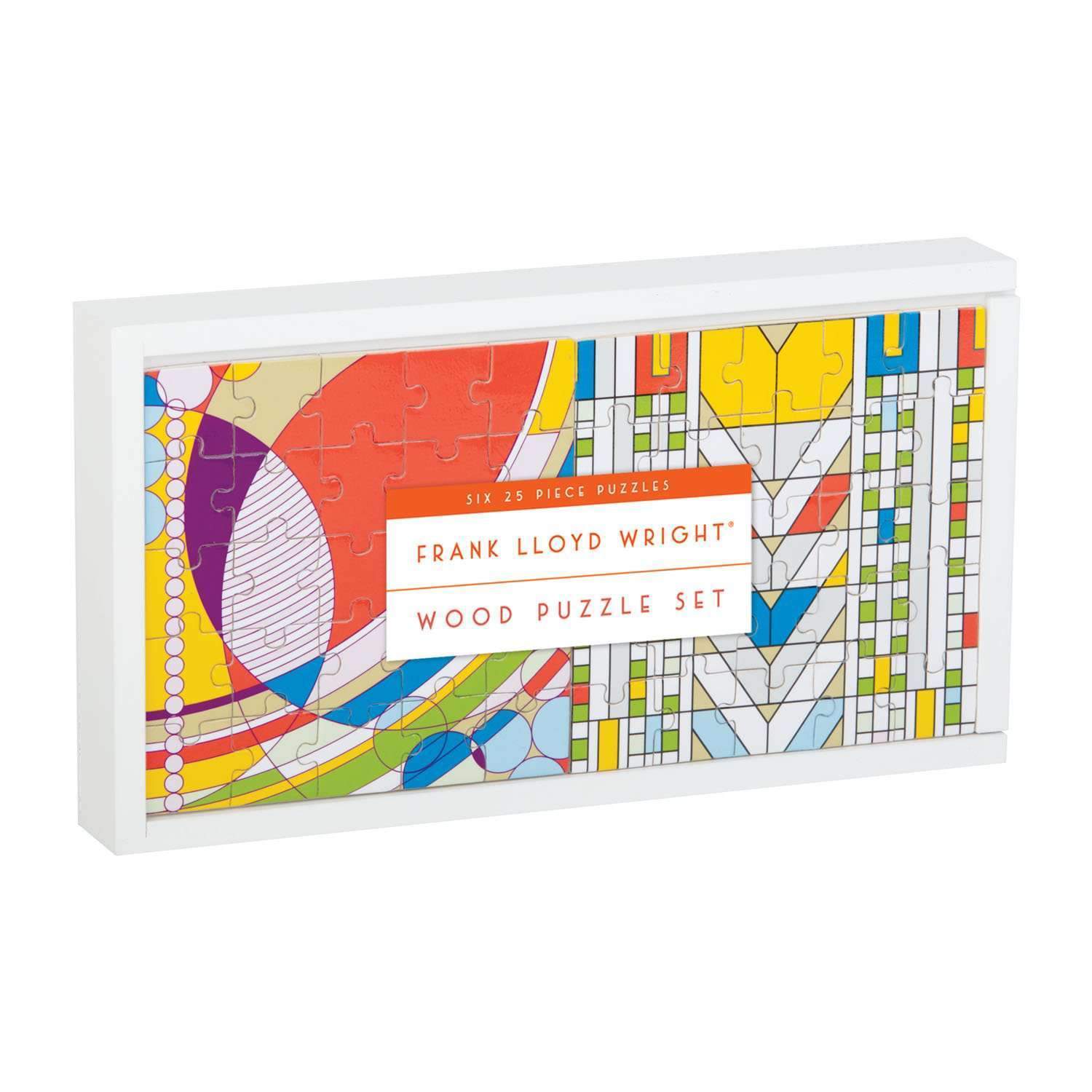 galison-frank-lloyd-wright-holz-puzzle-set-6x25-teile image 1