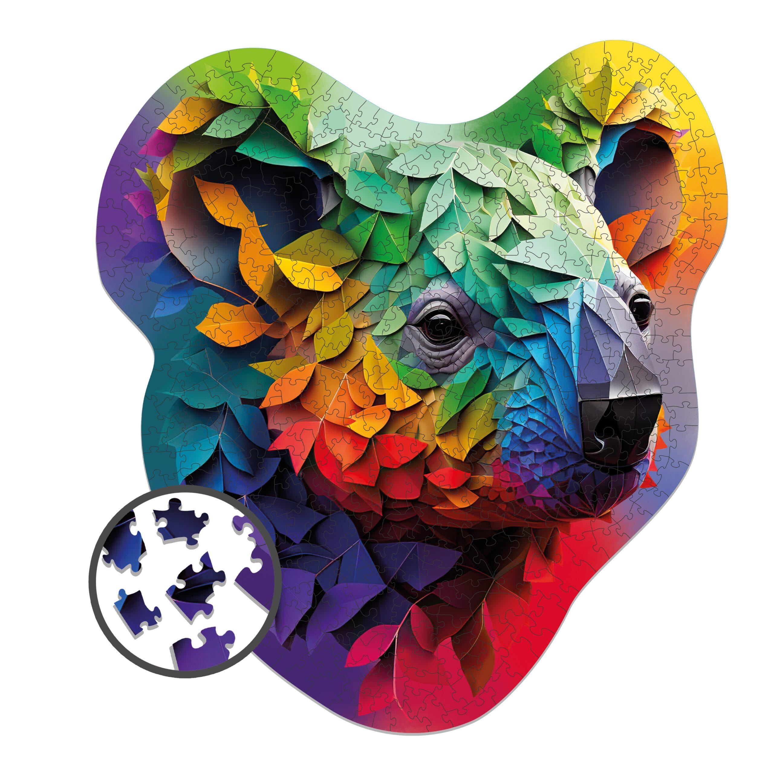 milliwood-alternative-geometry-koala-holzpuzzle-500-teile-tier image 1