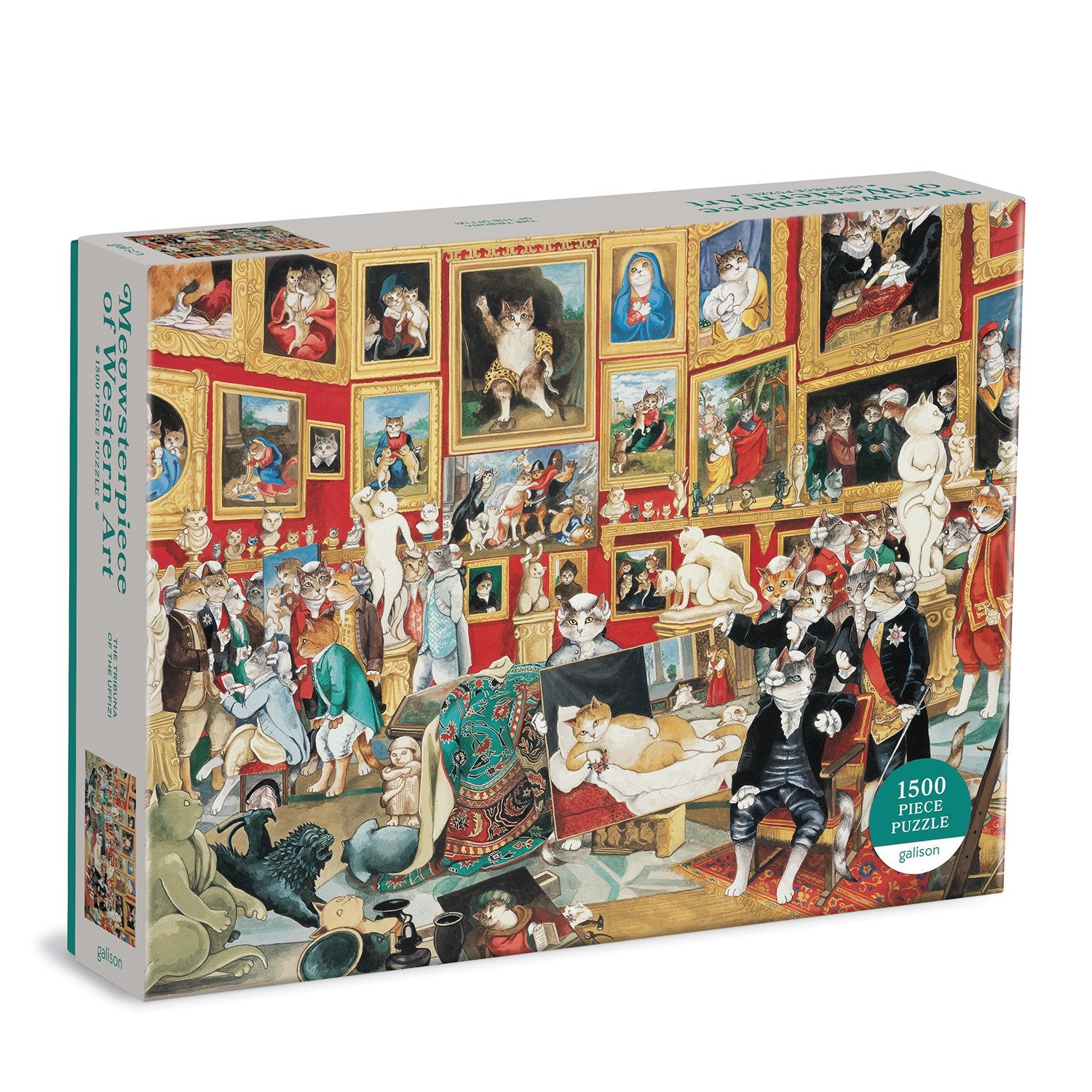 galison-tribuna-of-the-uffizi-puzzle-1500-teile-katzen-kunst image 1