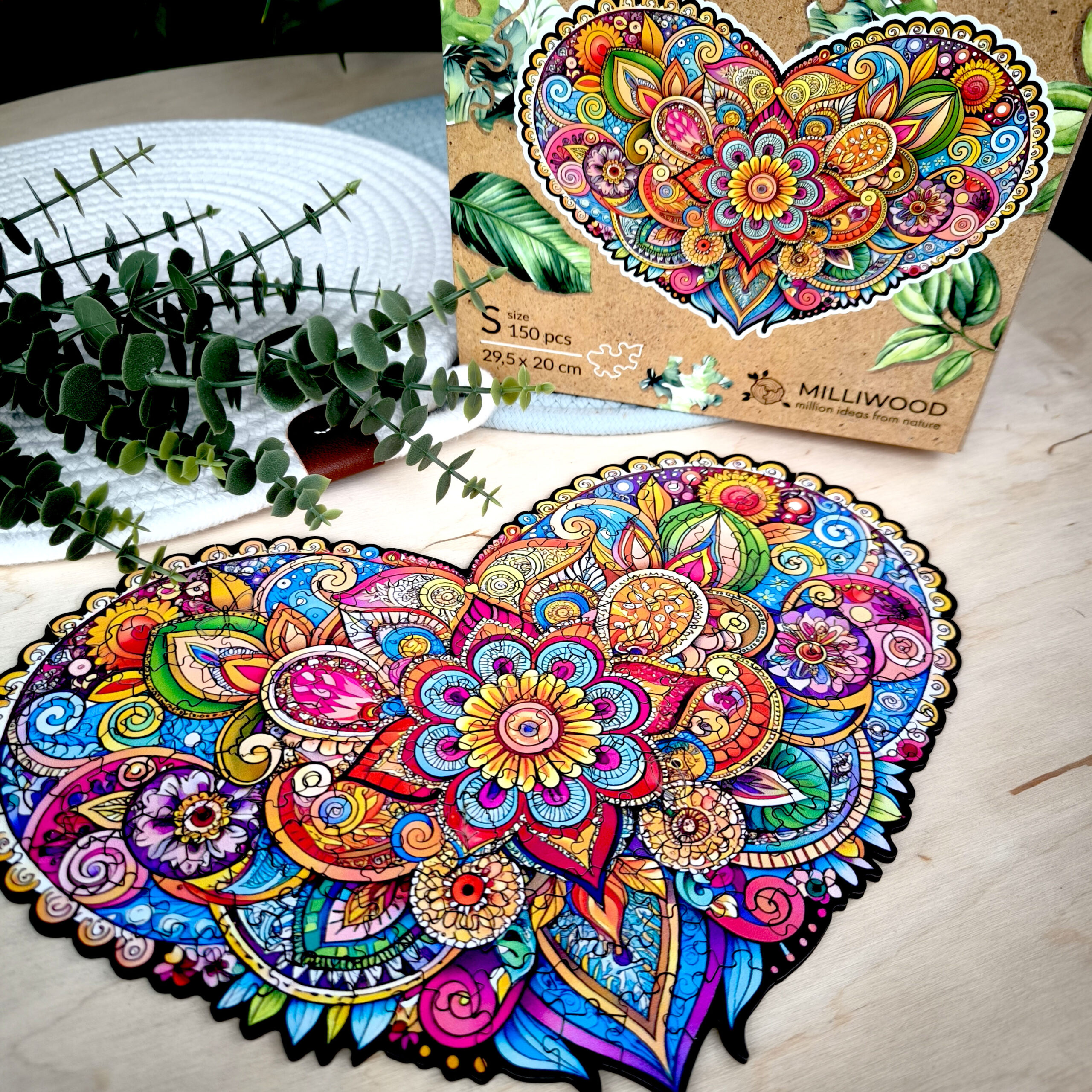 milliwood-peace-harmony-holzpuzzle-liebes-mandala-150-teile-herz image 3