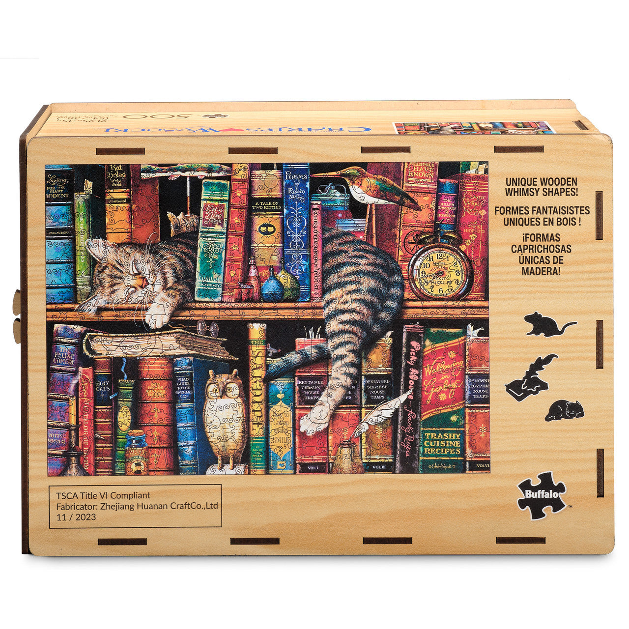 buffalo-games-wood-frederick-the-literate-puzzle-500-teile-whimsy-holz image 4