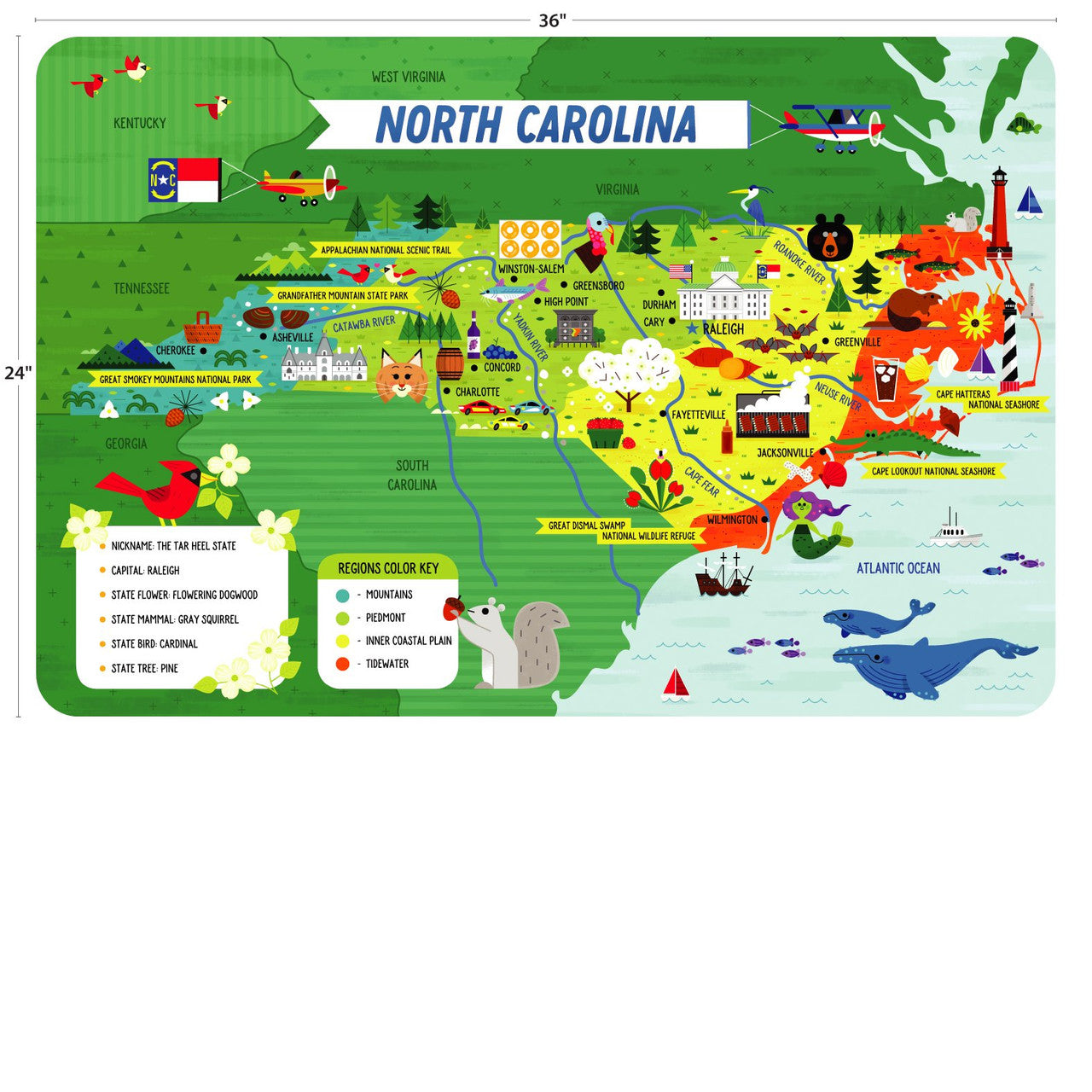 buffalo-games-north-carolina-50-teile-kinderpuzzle-boden image 5