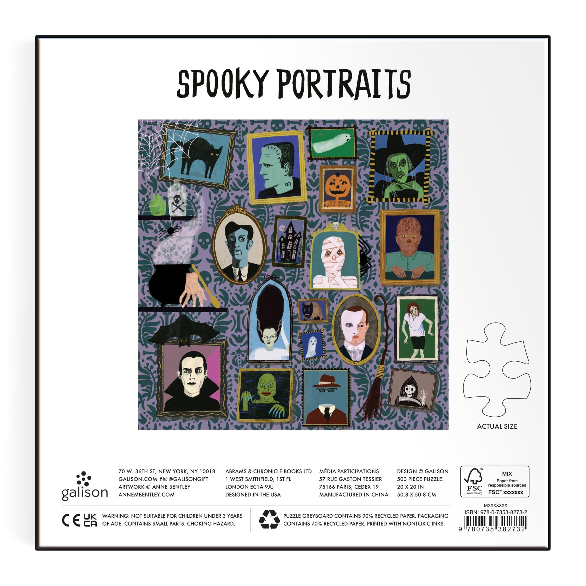 galison-spooky-portraits-500-teile-foil-puzzle-halloween image 5