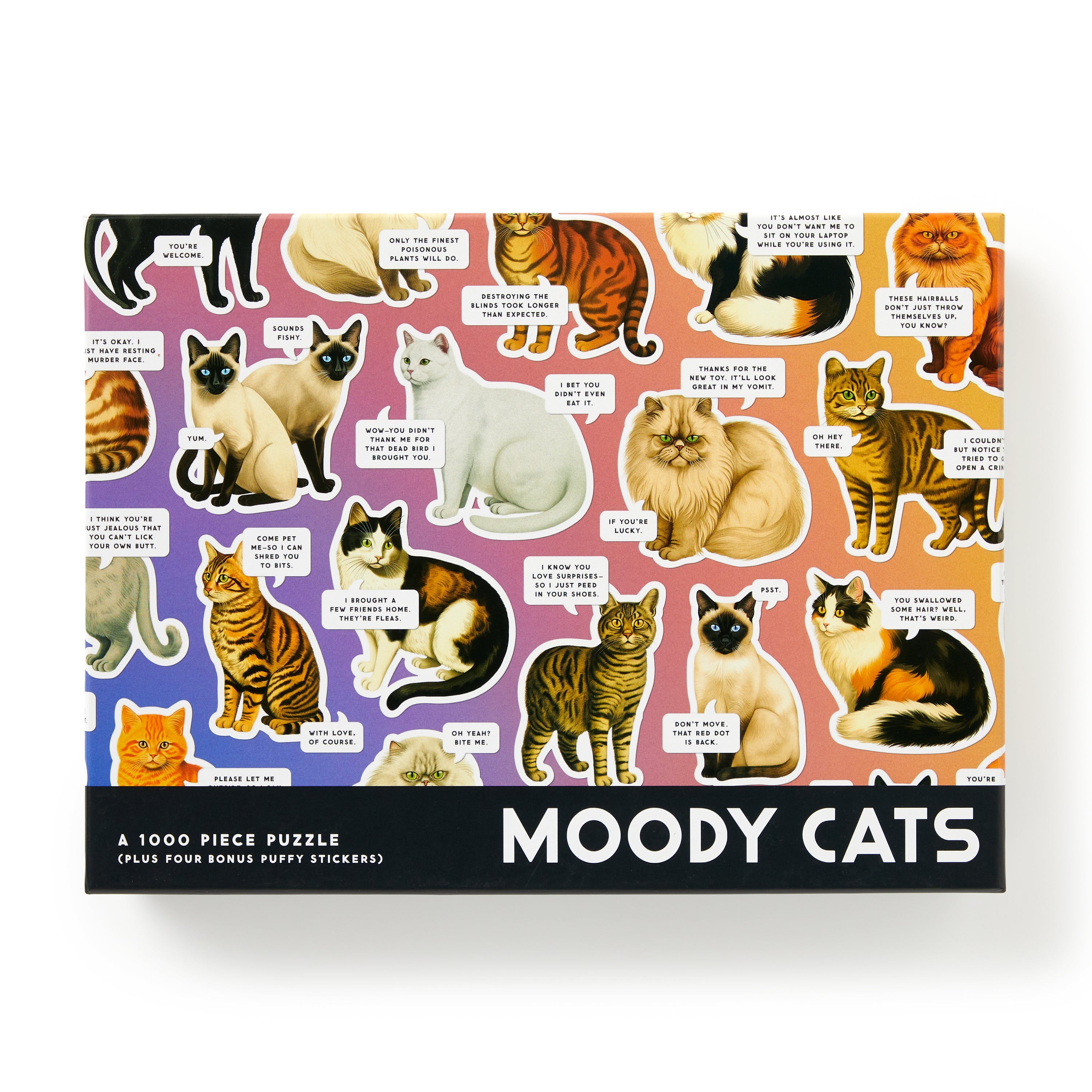 galison-moody-cats-puzzle-1000-teile-katzen-spot-uv image 2