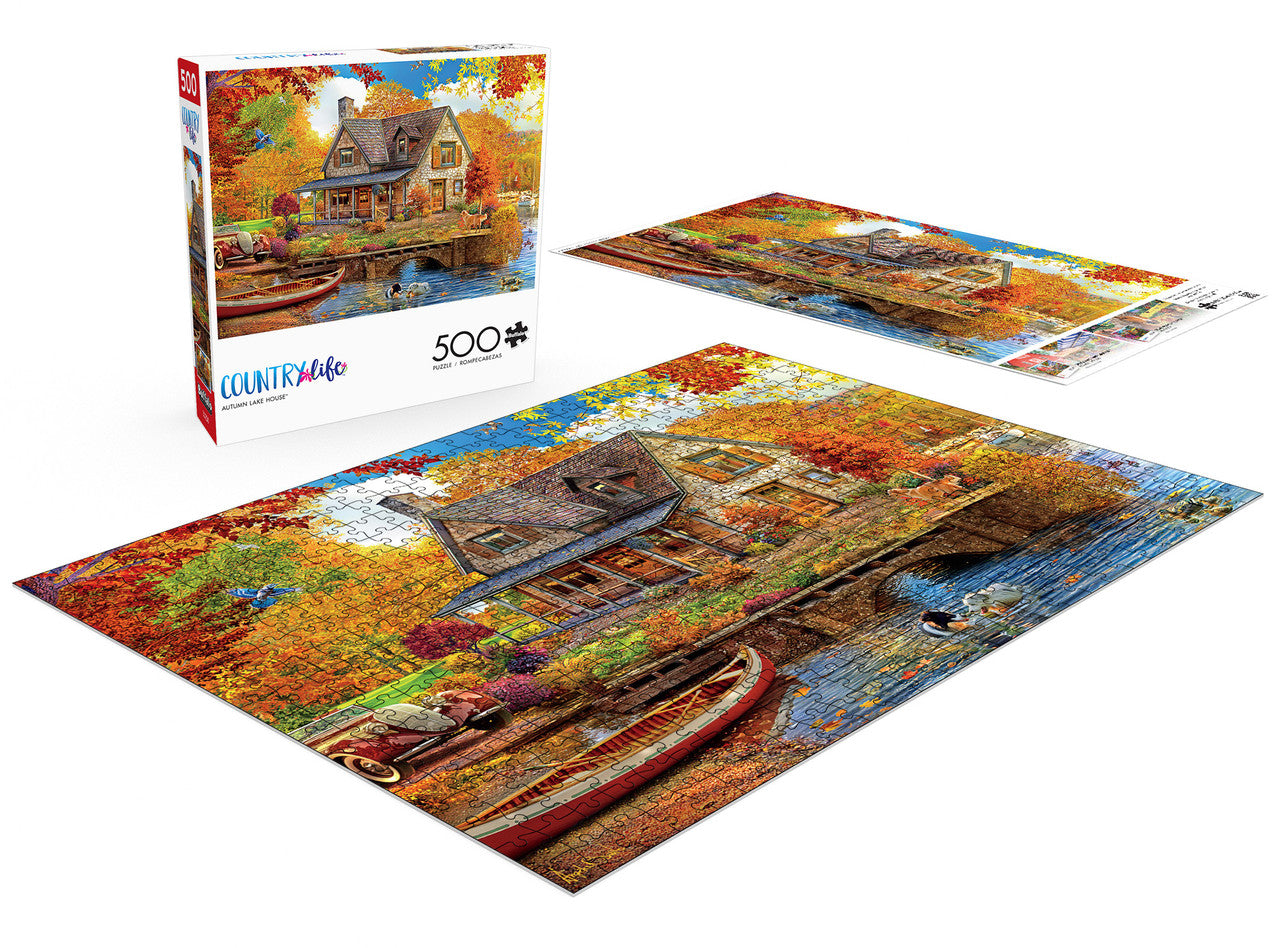 buffalo-games-country-life-autumn-lake-house-puzzle-500-teile-herbst image 3