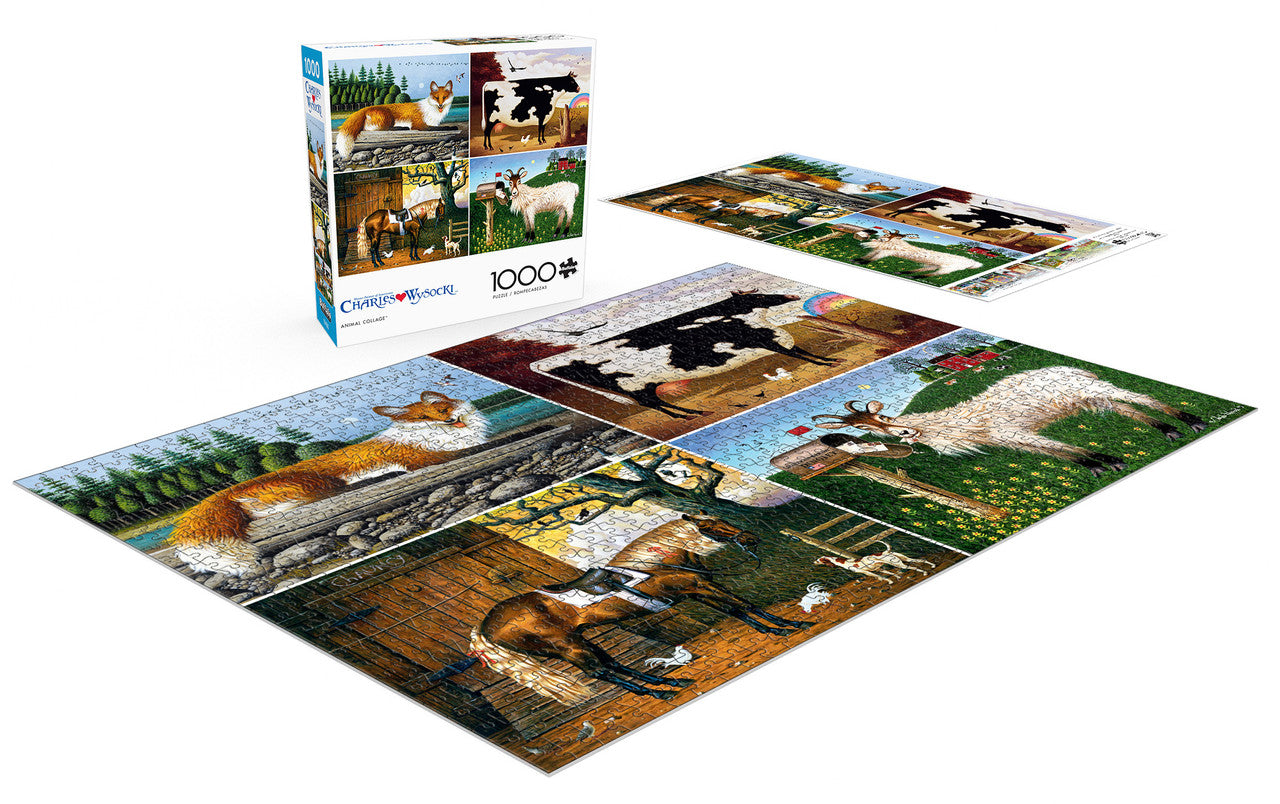 buffalo-games-wysocki-animal-collage-puzzle-1000-teile-tiere image 2