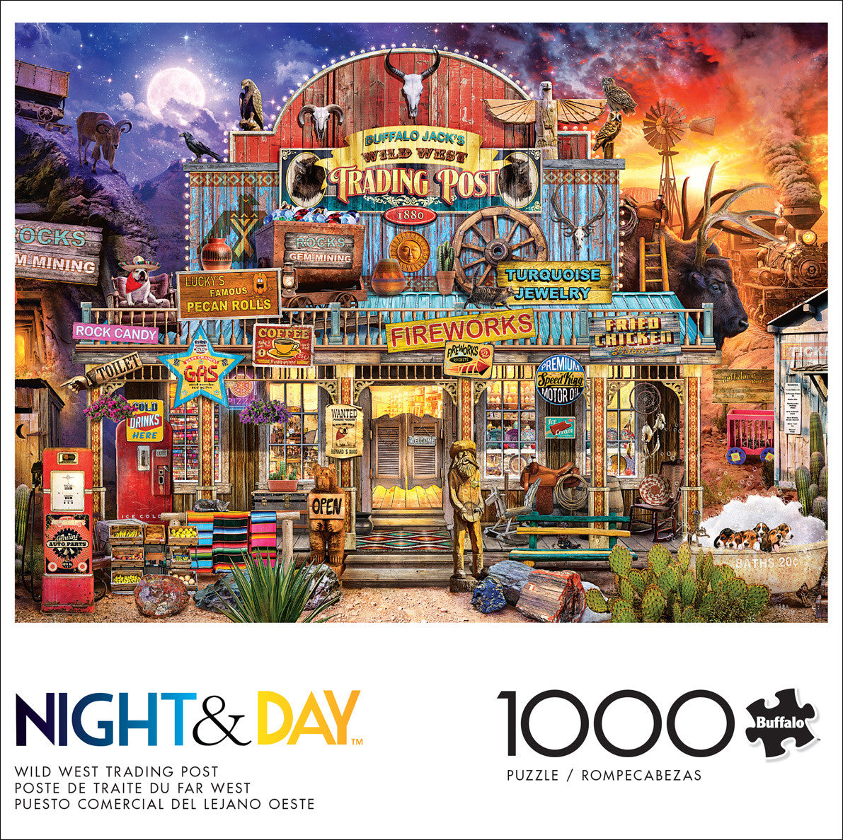 buffalo-games-night-day-wild-west-trading-post-puzzle-1000-teile image 2
