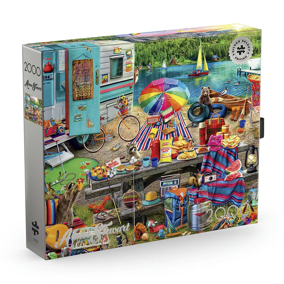 buffalo-games-silver-select-campsite-puzzle-2000-teile image 1