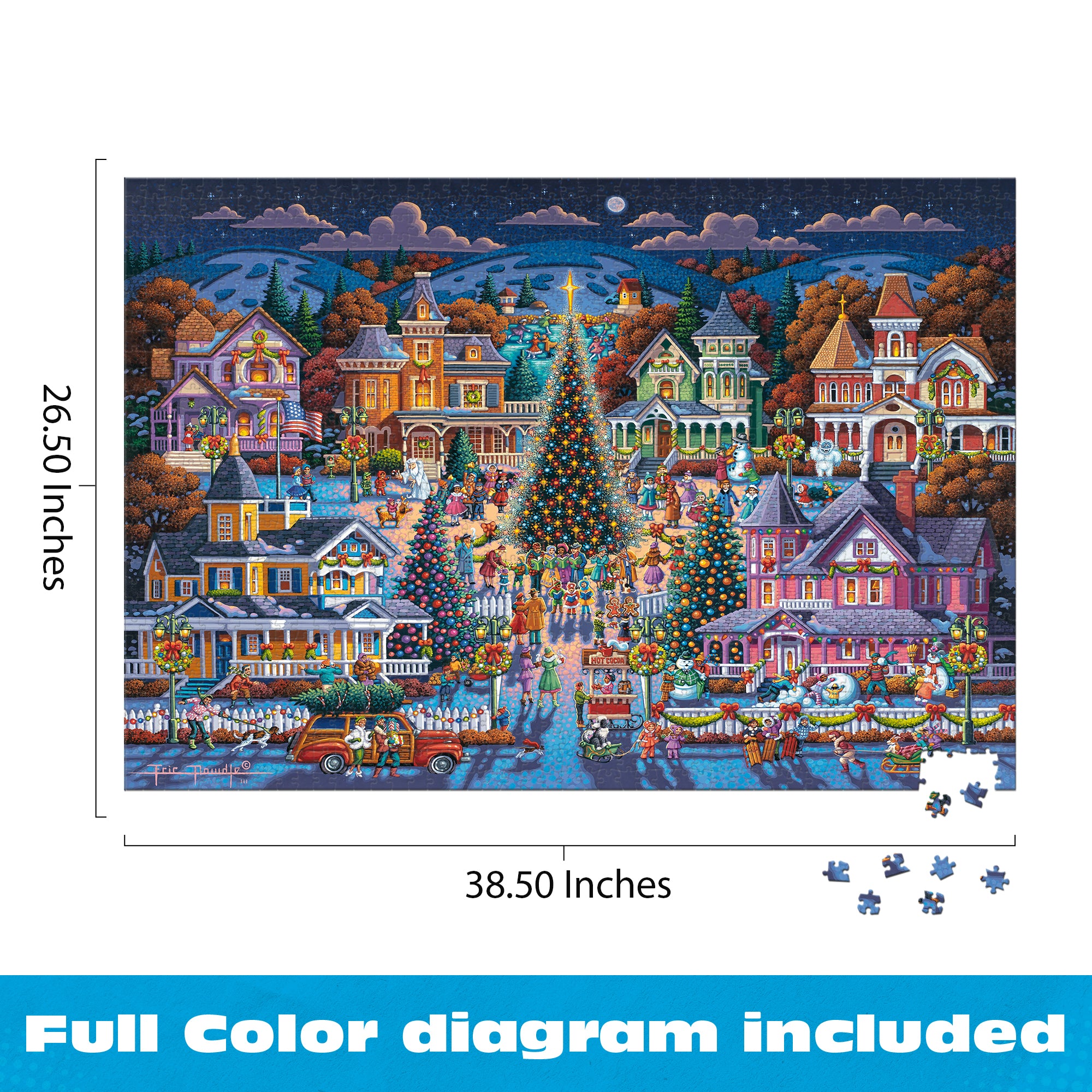 buffalo-games-dowdle-victorian-christmas-puzzle-2000-teile image 3