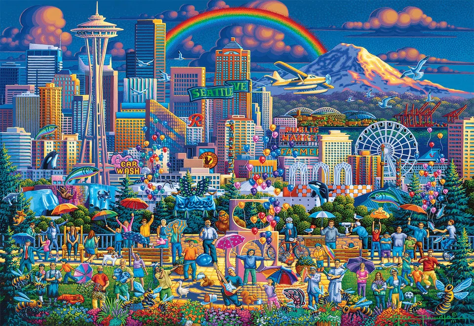 buffalo-games-i-love-seattle-puzzle-2000-teile-dowdle image 1