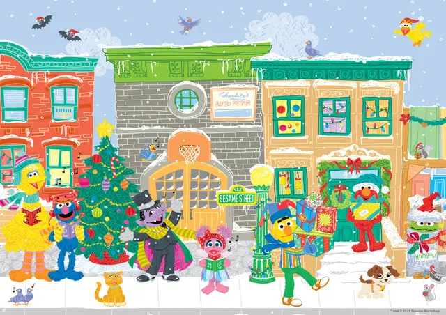 buffalo-games-sesame-street-carolers-puzzle-300-teile-weihnacht image 1