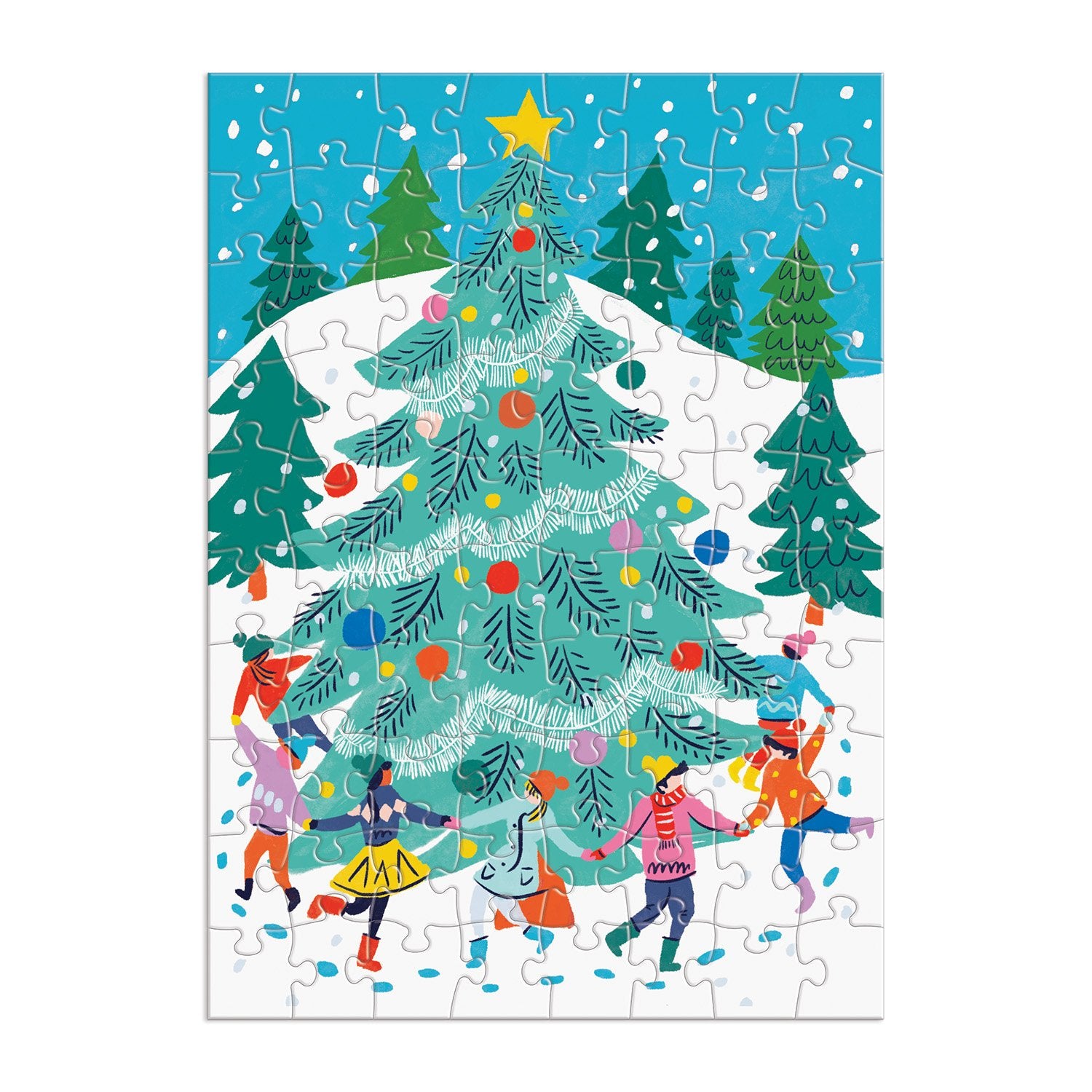 galison-merry-and-bright-adventskalender-puzzle-12x80-weihnachten image 4