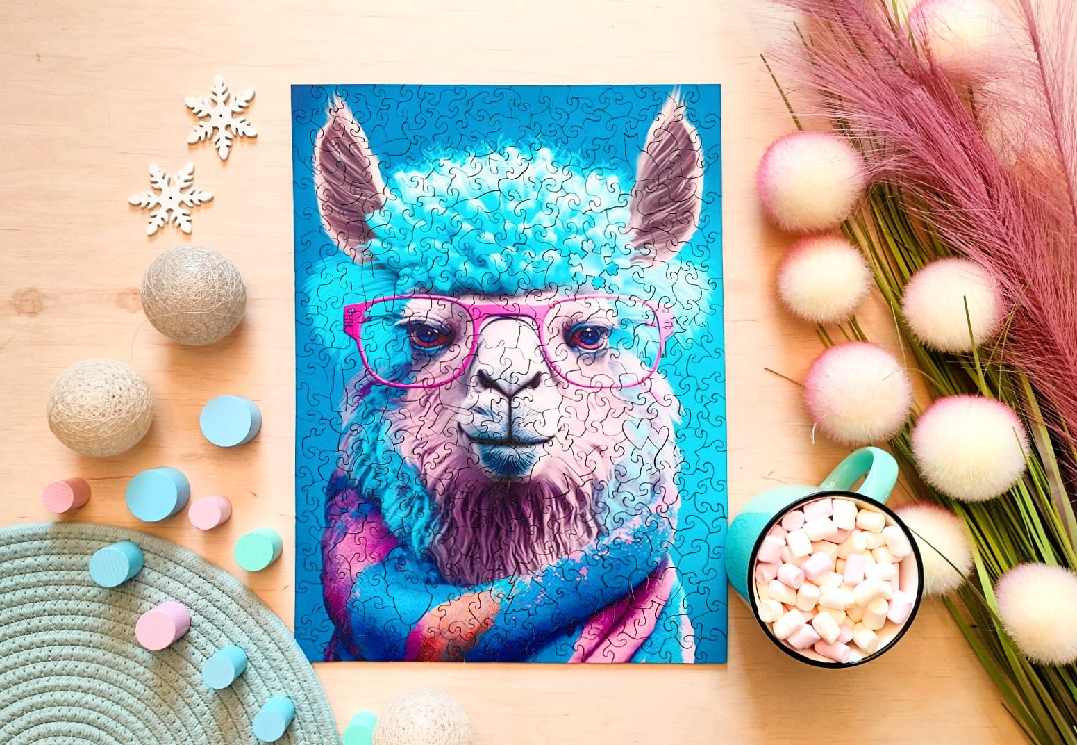 milliwood-cold-is-cool-alpaka-holzpuzzle-316-teile image 2