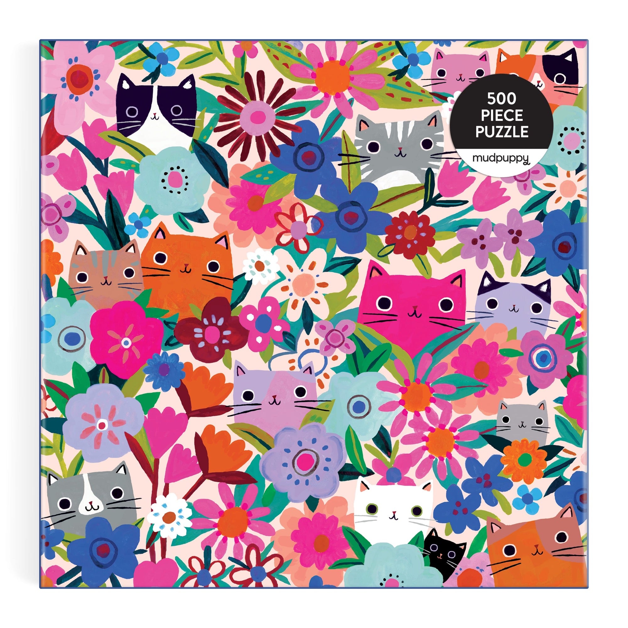 galison-blooming-cats-500-teile-puzzle-katzen-blumen image 2