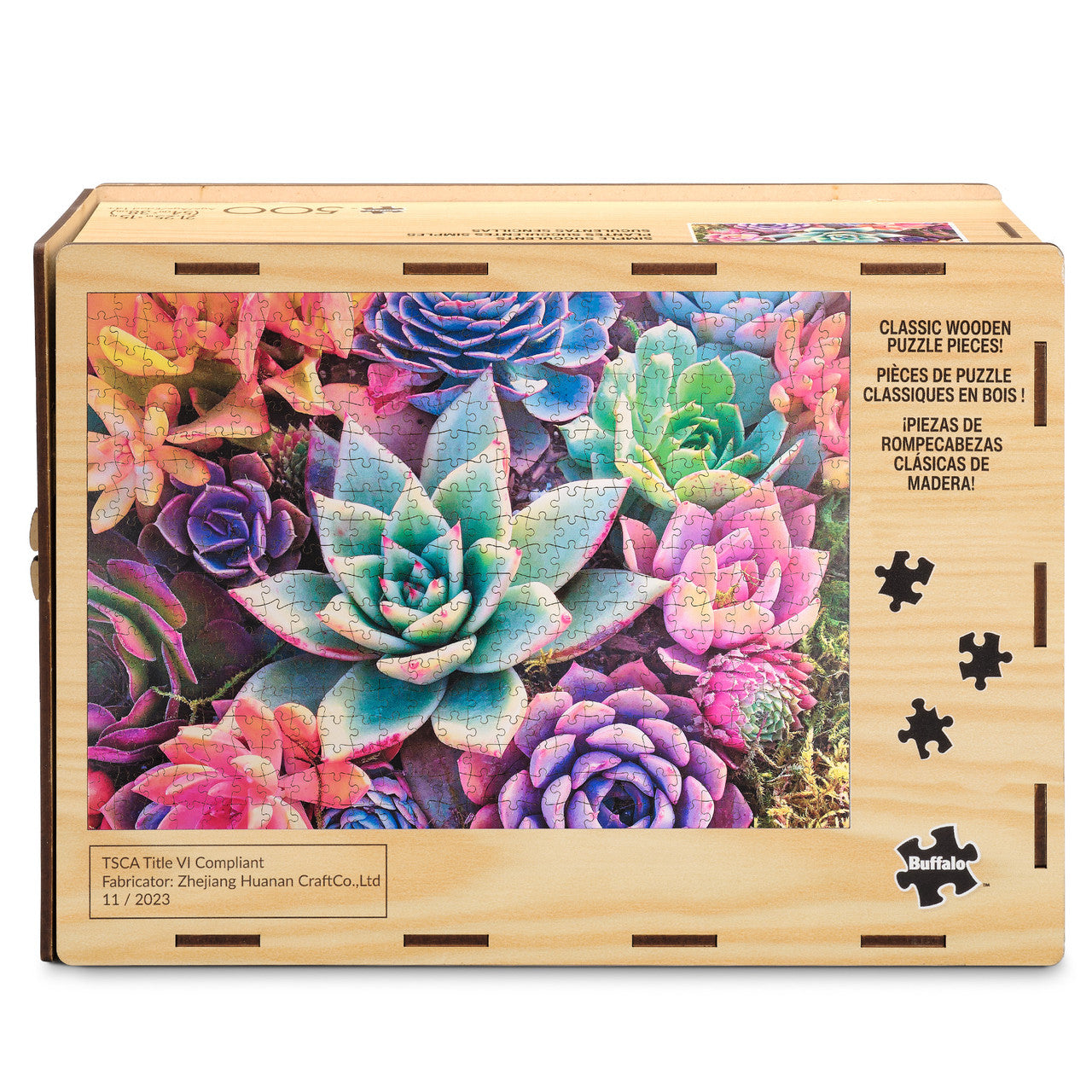 buffalo-games-simple-succulent-500-teile-holzpuzzle-pflanzen image 6